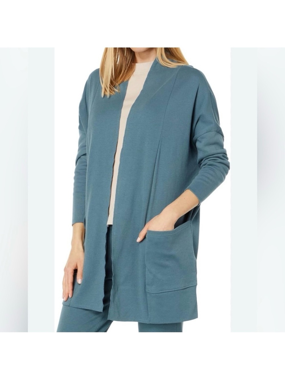 Pact size medium large cotton Airplane Wrap lounge Cardigan Travel Casual